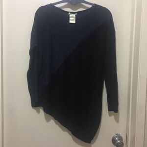 Matty M Long Sleeve Asymmetrical Blouse